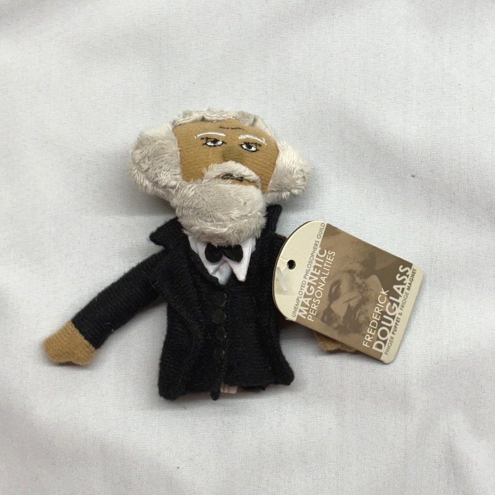 Unemployed Philosophers Guild Frederick Douglass Finger Puppet OS Black Tag